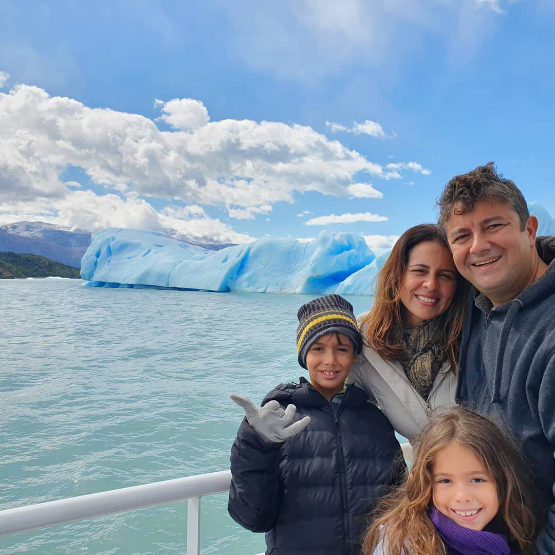 Viagem: Via Argentina onde passou dias relaxantes ao lado da esposa, pais e filhos